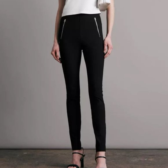 Rag & Bone Simone Sport Green High Rise Slim Fit Pants - Picture 2 of 16